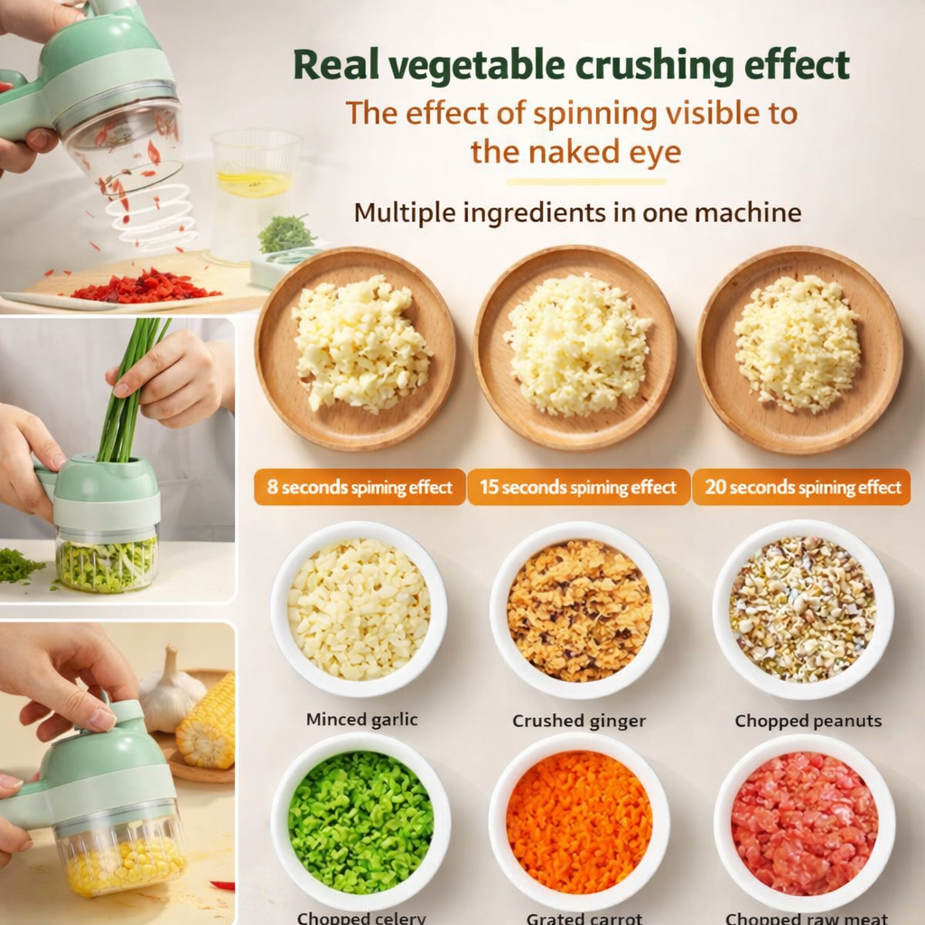 4 in 1 Electric Vegetable Cutter