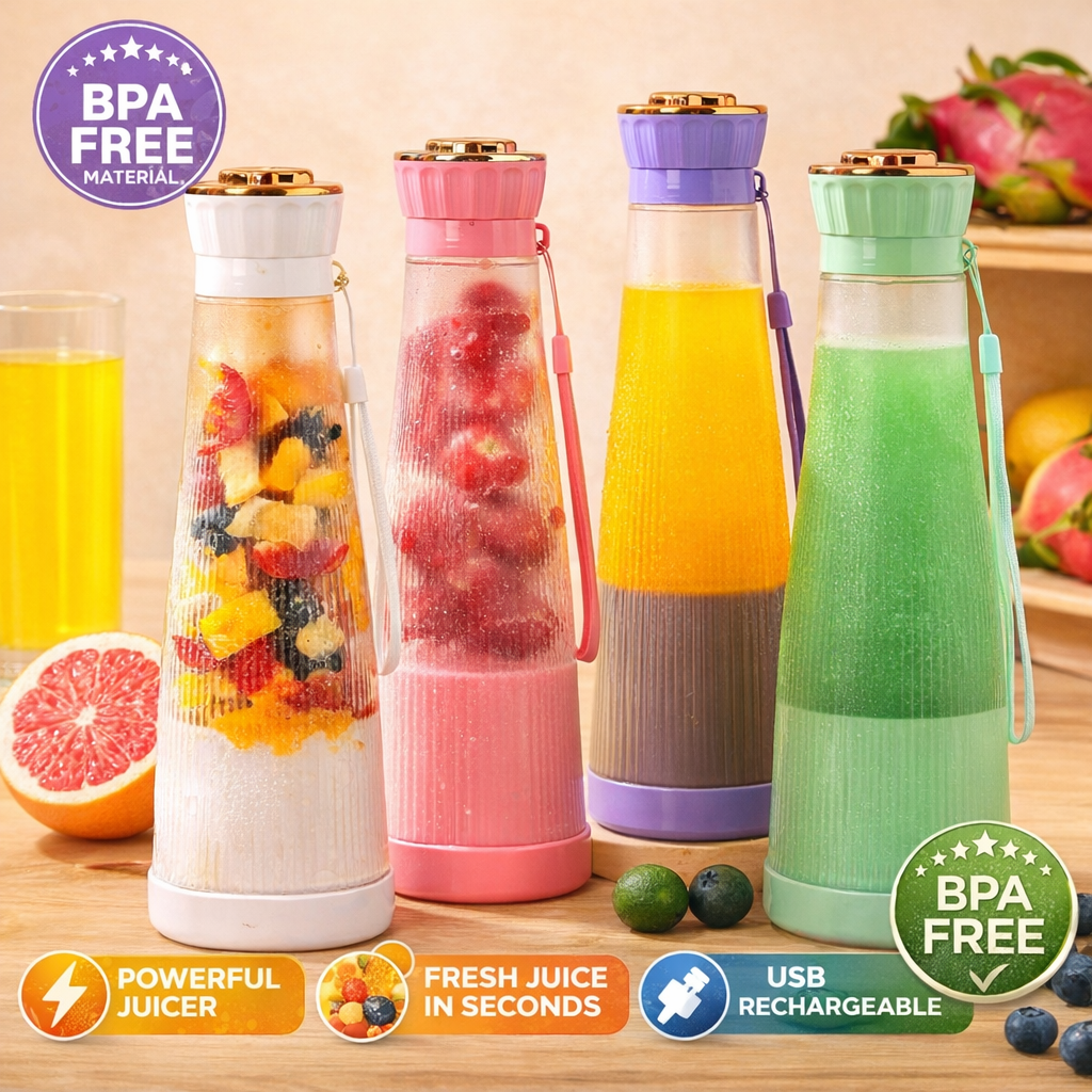 Portable 6-Blade Rechargeable Juicer