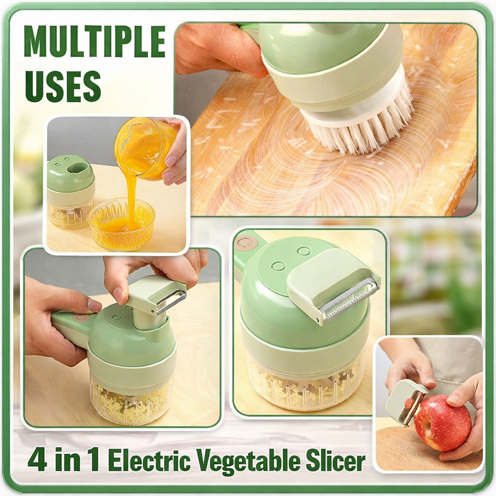 4 in 1 Electric Vegetable Cutter