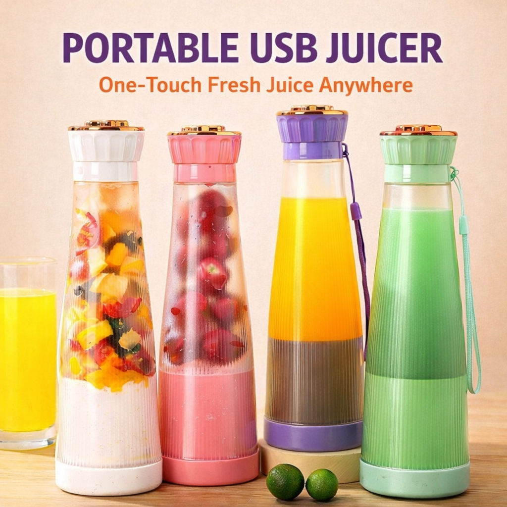 Portable 6-Blade Rechargeable Juicer