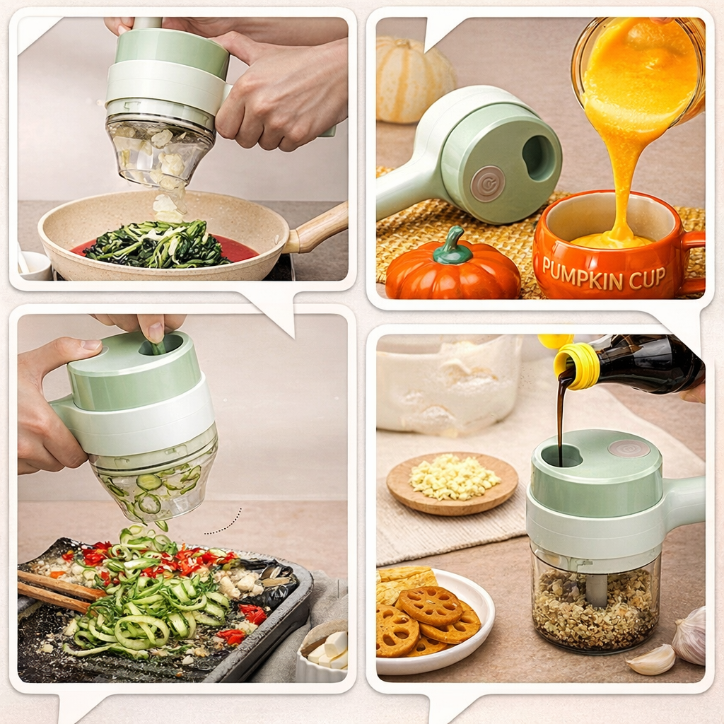 4 in 1 Electric Vegetable Cutter